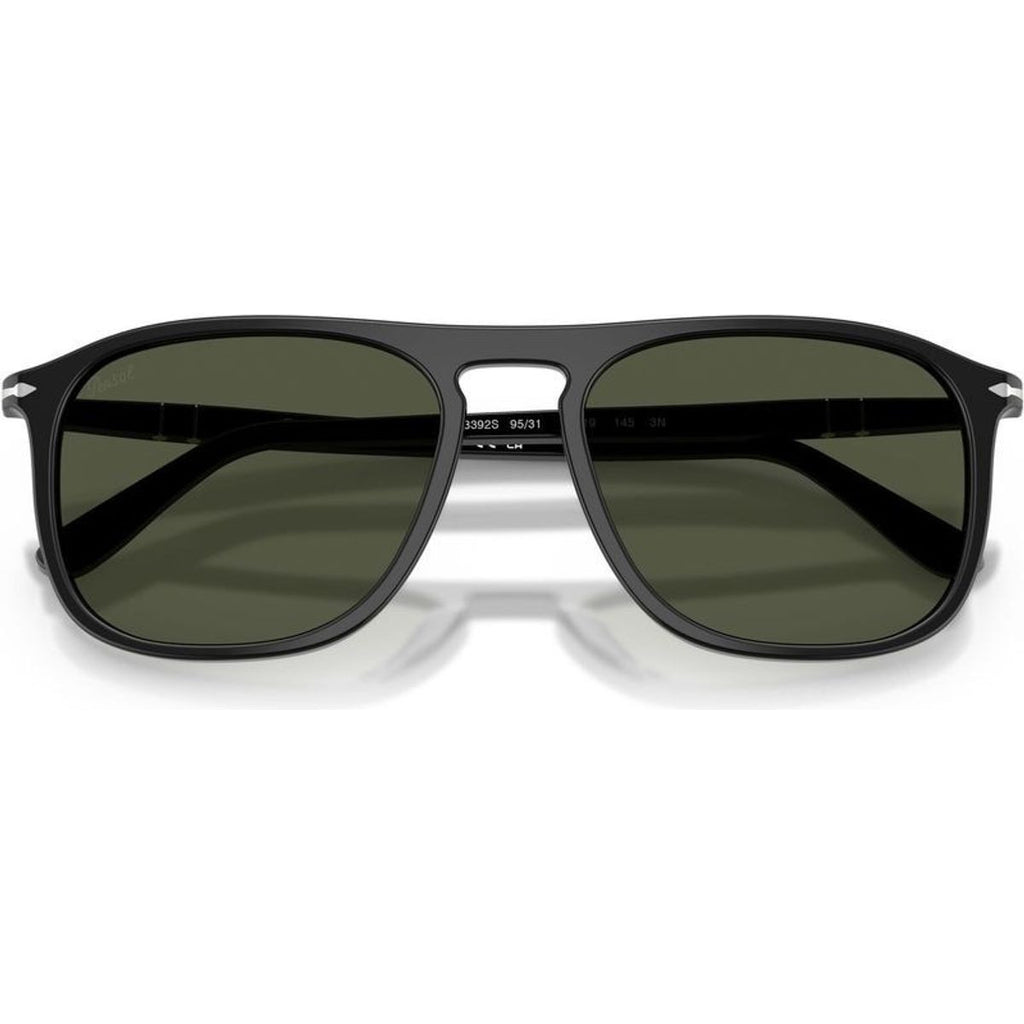 PO3392S, Black/Green Glass Lenses 54 Eye Size
