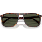 PO3392S, Havana/Green Glass Lenses 54 Eye Size
