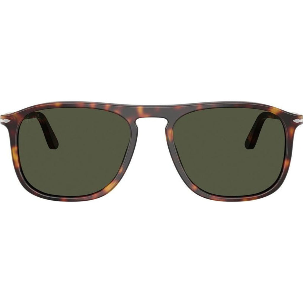 PO3392S, Havana/Green Glass Lenses 54 Eye Size