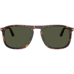 PO3392S, Havana/Green Glass Lenses 54 Eye Size