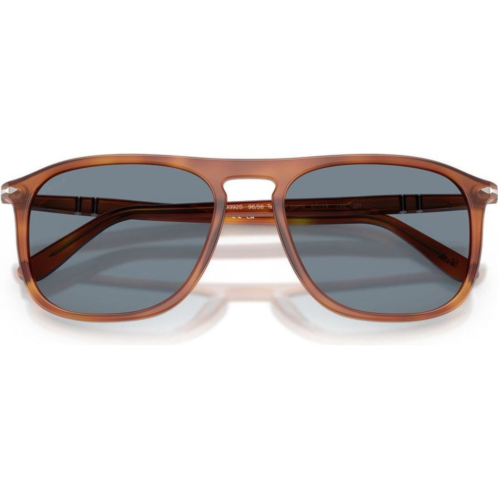 PO3392S, Terra Di Siena/Light Blue Glass Lenses 54 Eye Size