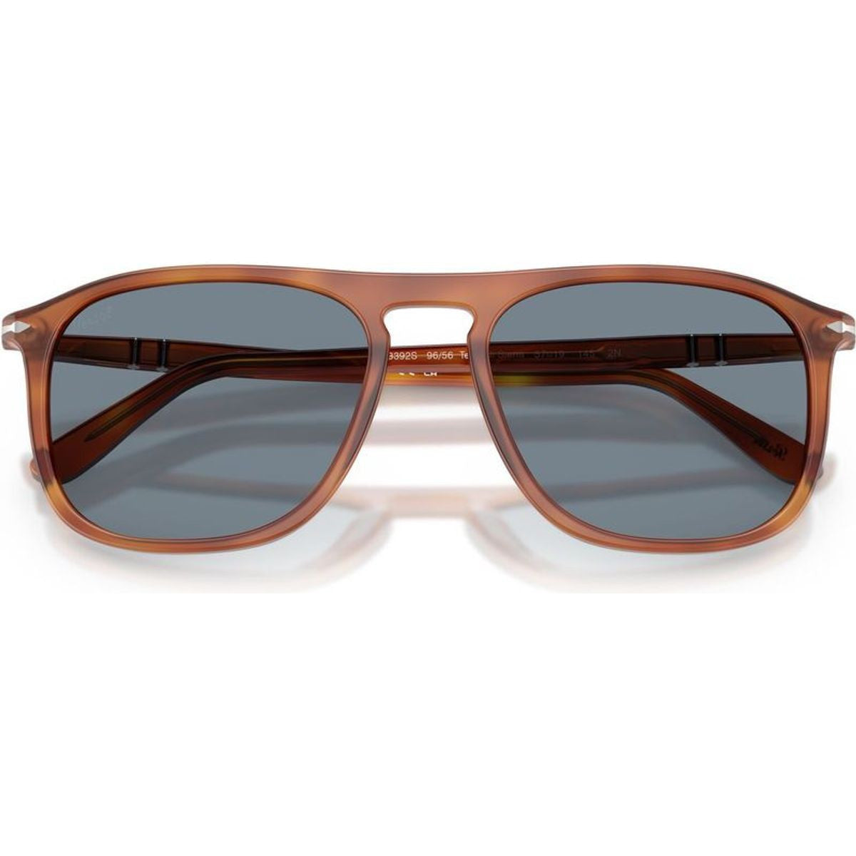 PO3392S, Terra Di Siena/Light Blue Glass Lenses 54 Eye Size