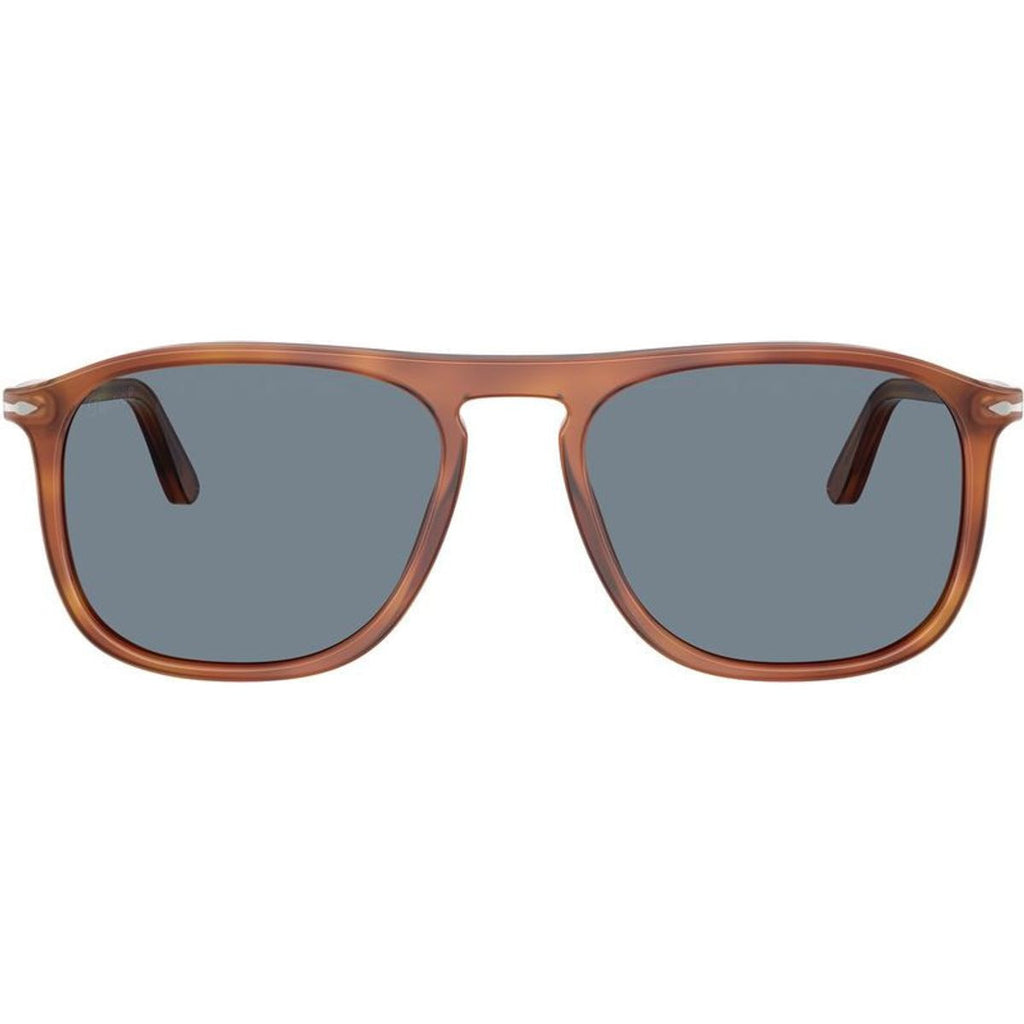 PO3392S, Terra Di Siena/Light Blue Glass Lenses 54 Eye Size