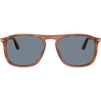 PO3392S, Terra Di Siena/Light Blue Glass Lenses 54 Eye Size