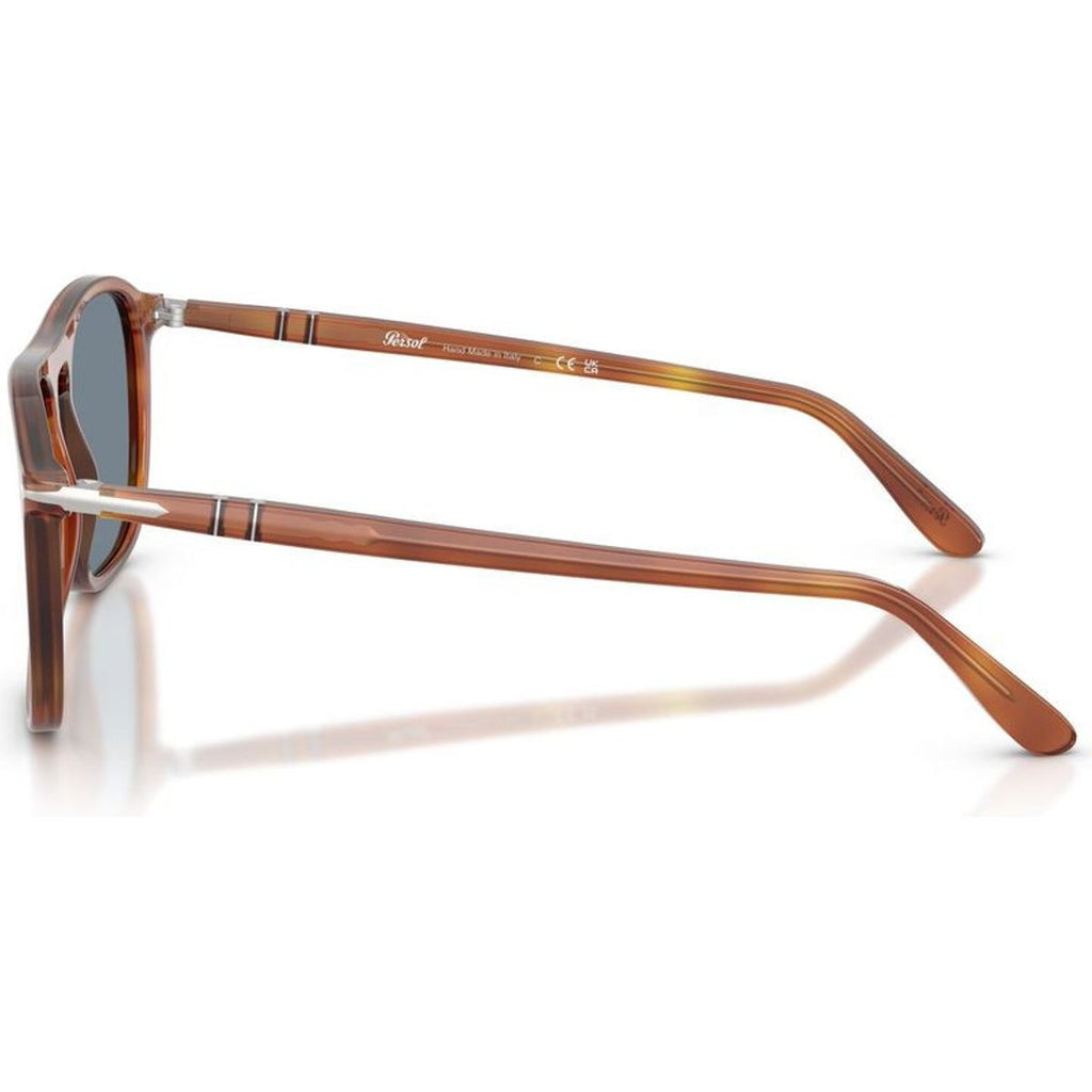 PO3392S, Terra Di Siena/Light Blue Glass Lenses 54 Eye Size