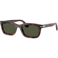 PO3396S, Dark Havana/Green Glass Lenses