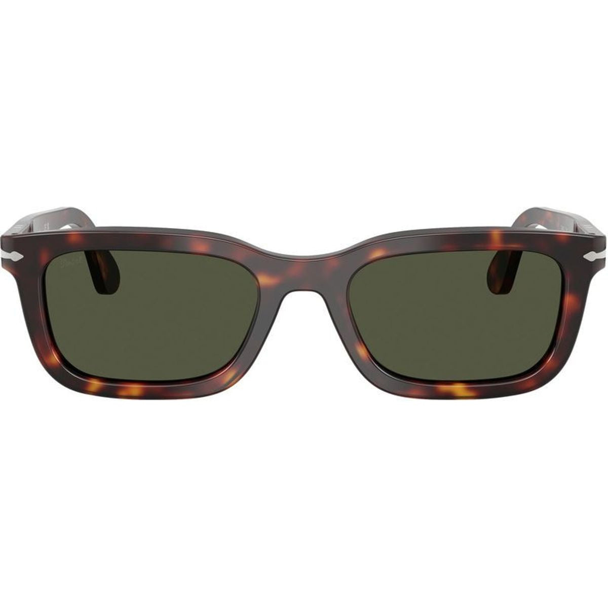 PO3396S, Dark Havana/Green Glass Lenses