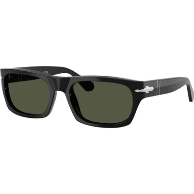 PO3398S, Black/Green Glass Lenses 55 Eye Size