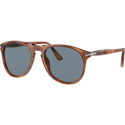 PO9649S, Terra Di Siena/Light Blue Glass Lenses 55 Eye Size