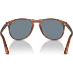 PO9649S, Terra Di Siena/Light Blue Glass Lenses 55 Eye Size