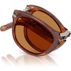 0PO0714SM Steve McQueen, Terra Di Siena/Light Brown Glass Lenses