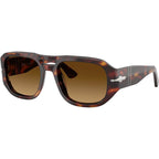 Vincent PO3373S, Havana/Brown Gradient Glass Lenses 53 Eye Size