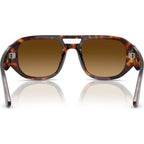 Vincent PO3373S, Havana/Brown Gradient Glass Lenses 53 Eye Size