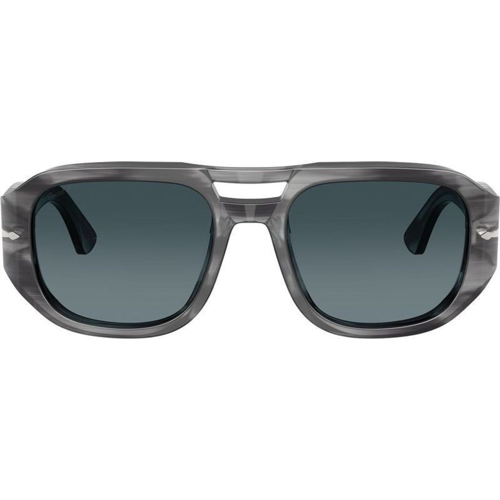 Vincent PO3373S, Striped Grey/Blue Gradient Glass Polarised Lenses 56 Eye Size