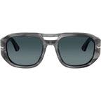 Vincent PO3373S, Striped Grey/Blue Gradient Glass Polarised Lenses 56 Eye Size