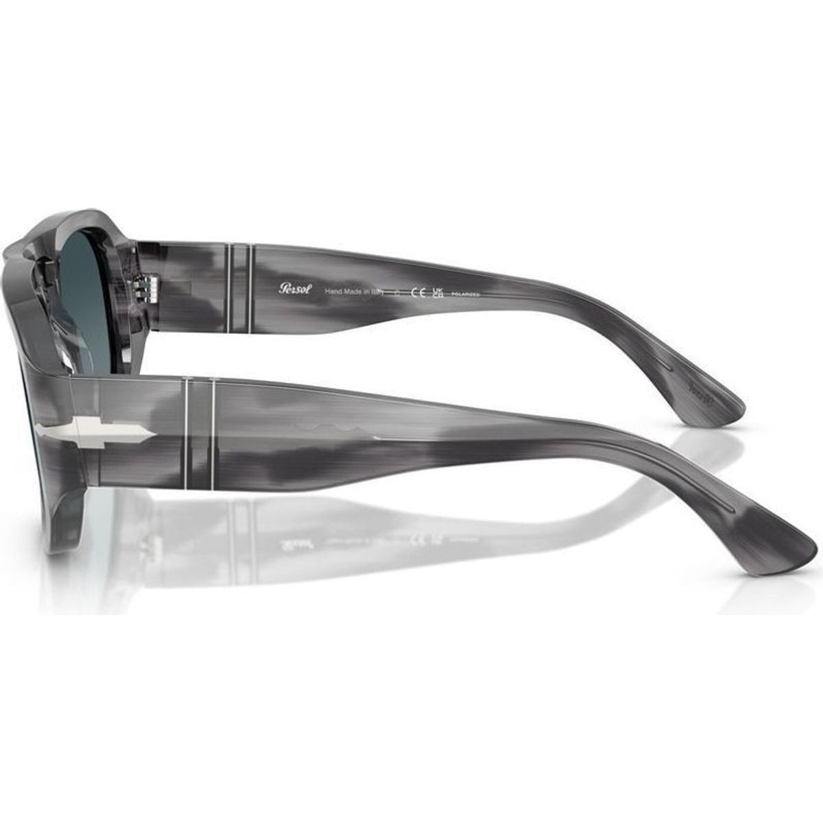 Vincent PO3373S, Striped Grey/Blue Gradient Glass Polarised Lenses 56 Eye Size