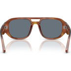Vincent PO3373S, Terra Di Siena/Light Blue Glass Lenses 53 Eye Size