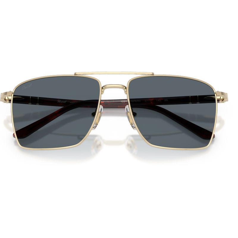 Persol PO1031S Gold Blue Glass Front2