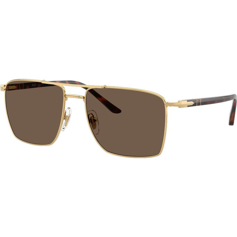 Persol PO1031S Gold Plating Dark Brown Glass Angle
