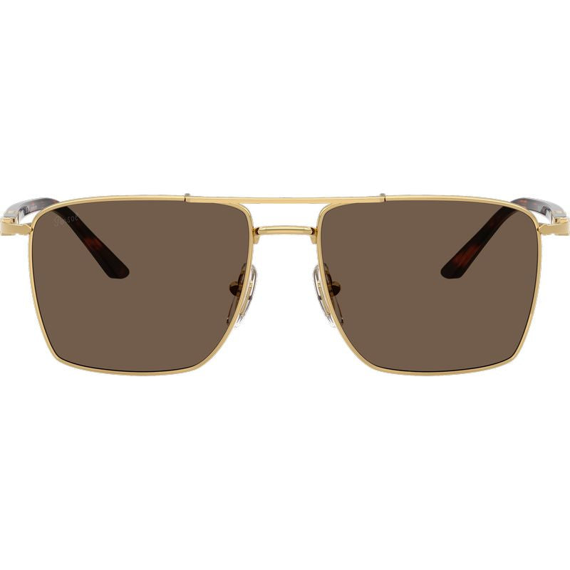 Persol PO1031S Gold Plating Dark Brown Glass Front