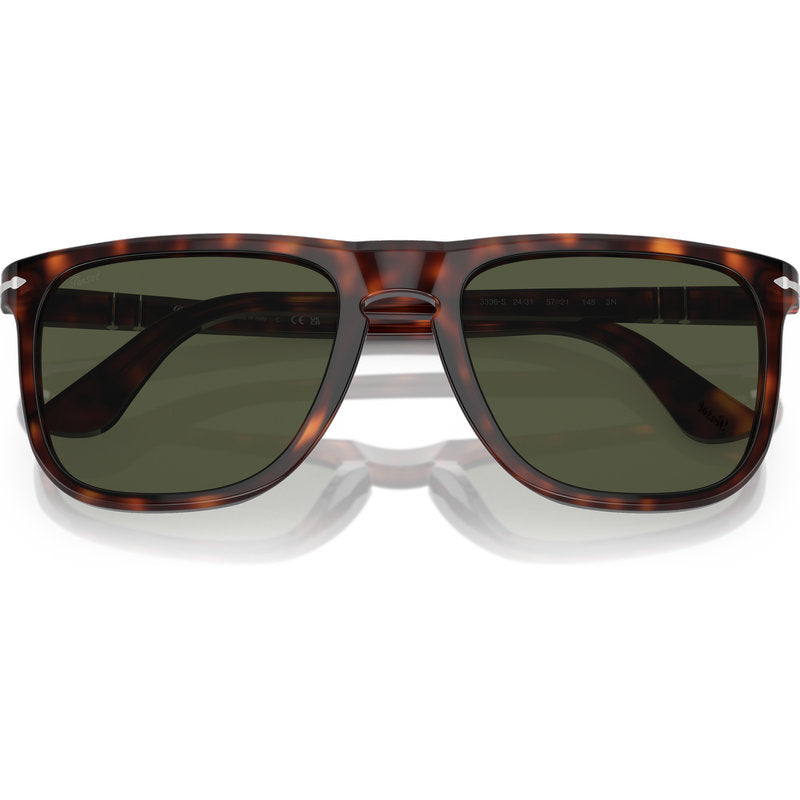 Persol PO3336S Havana Green Glass Front2