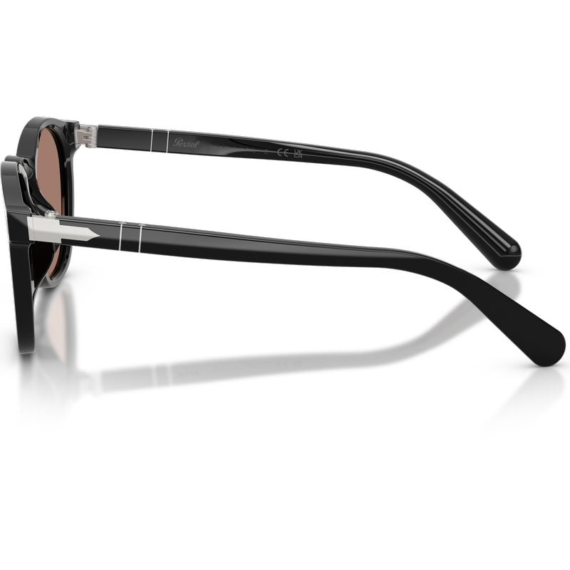 Persol PO3413S Black Brown Red Glass Side