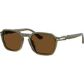 Persol PO3414S Oliva Green Brown Polarised Glass Angle