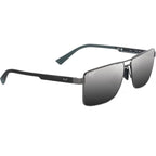 Piha, Shiny Gunmetal and Black/Silver Black Gradient Mirror Polarised Glass Lenses
