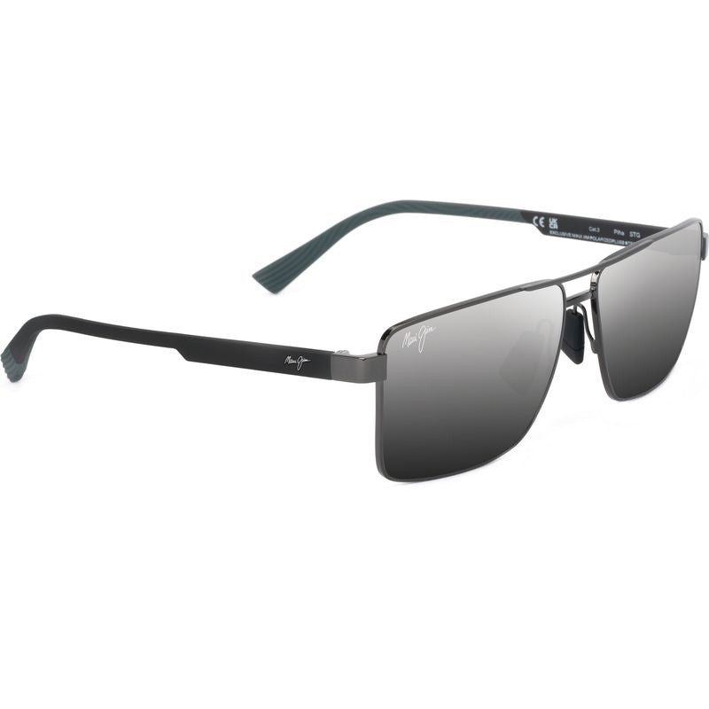 Piha, Shiny Gunmetal and Black/Silver Black Gradient Mirror Polarised Glass Lenses