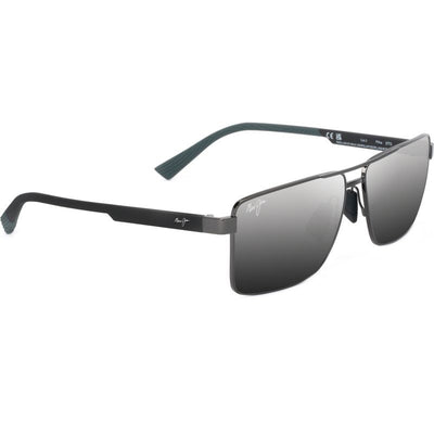 Piha, Shiny Gunmetal and Black/Silver Black Gradient Mirror Polarised Glass Lenses