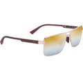 Piha, Shiny Gold and Burgundy/Gold Silver Gradient Mirror Polarised Glass Lenses