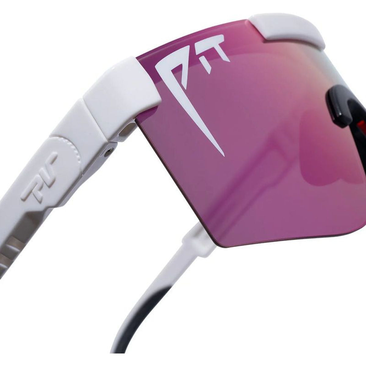 The Pit Viper Junior, Miami Nights White/Pink HDPV Mirror Polarised Lenses
