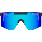 The Pit Viper Junior, Midnight Black Splatter/Blue Mirror Lenses