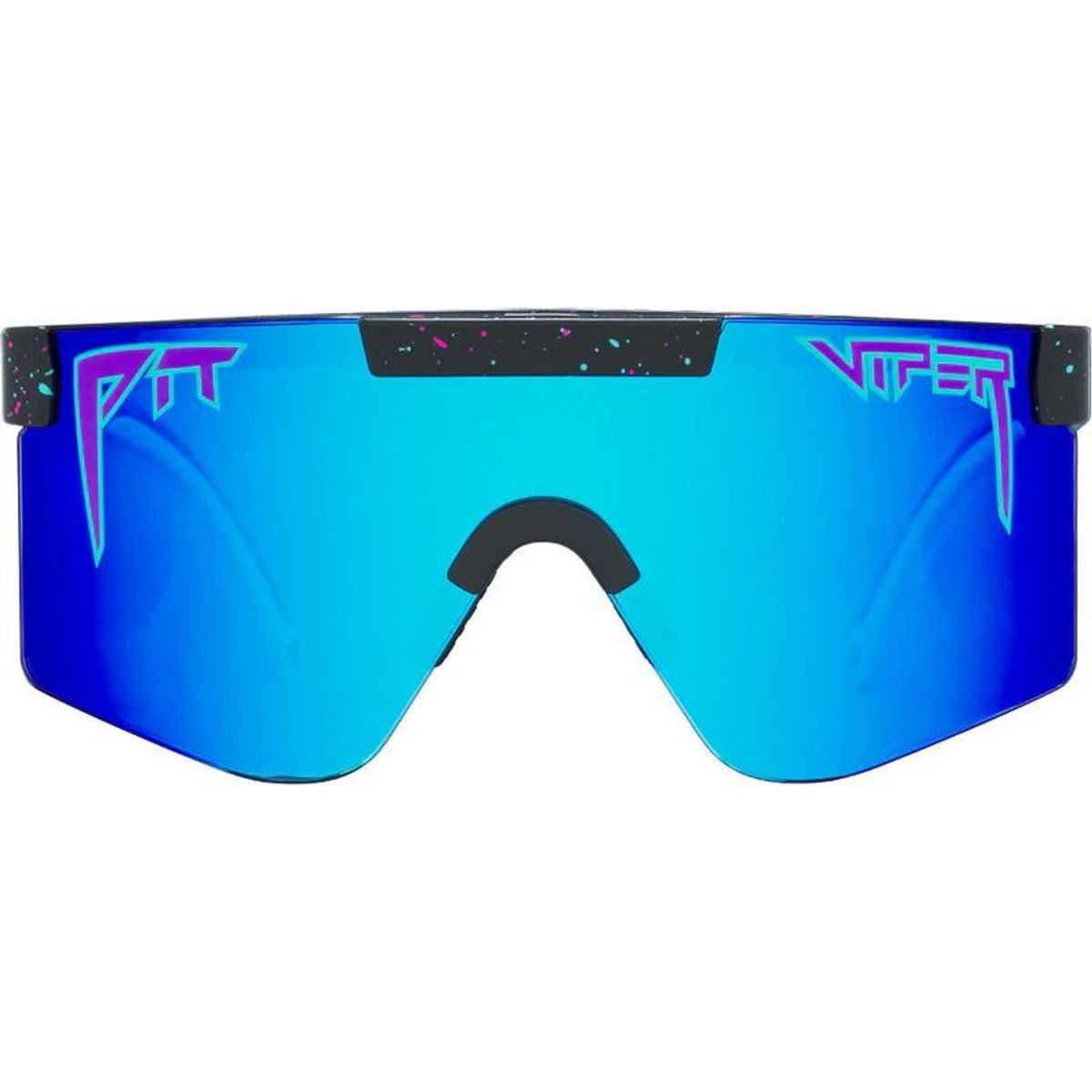 The Pit Viper Junior, Midnight Black Splatter/Blue Mirror Lenses