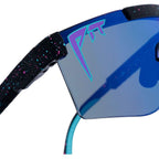 The Pit Viper Junior, Midnight Black Splatter/Blue Mirror Lenses