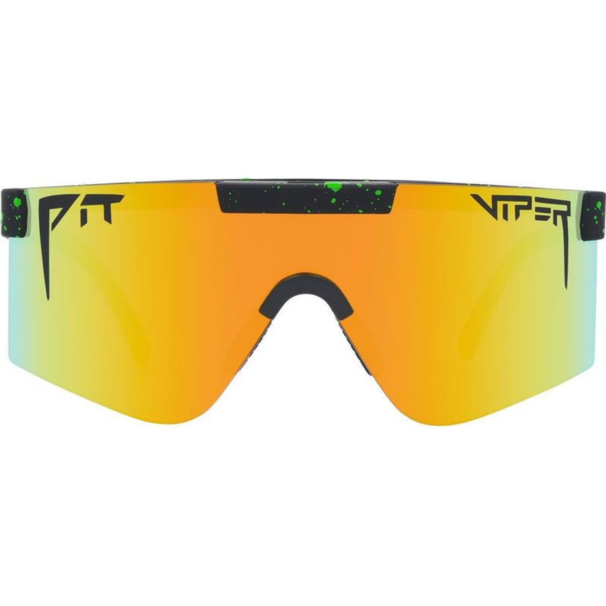 The 2000s, Monster Bull Black and Green Splatter/Yellow Orange Mirror Polarised Lenses