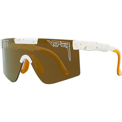 The Originals Narrow, Bel Air White Splatter/Gold HDPV Mirror Polarised Lenses