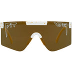 The Originals Narrow, Bel Air White Splatter/Gold HDPV Mirror Polarised Lenses