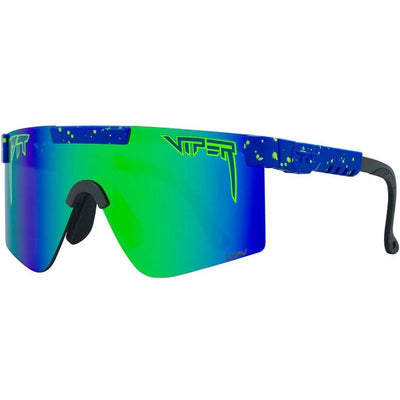 The Originals Narrow, Leonardo Blue Splatter/Blue Green HDPV Mirror Polarised Lenses