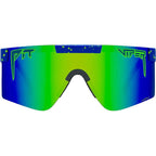 The Originals Narrow, Leonardo Blue Splatter/Blue Green HDPV Mirror Polarised Lenses