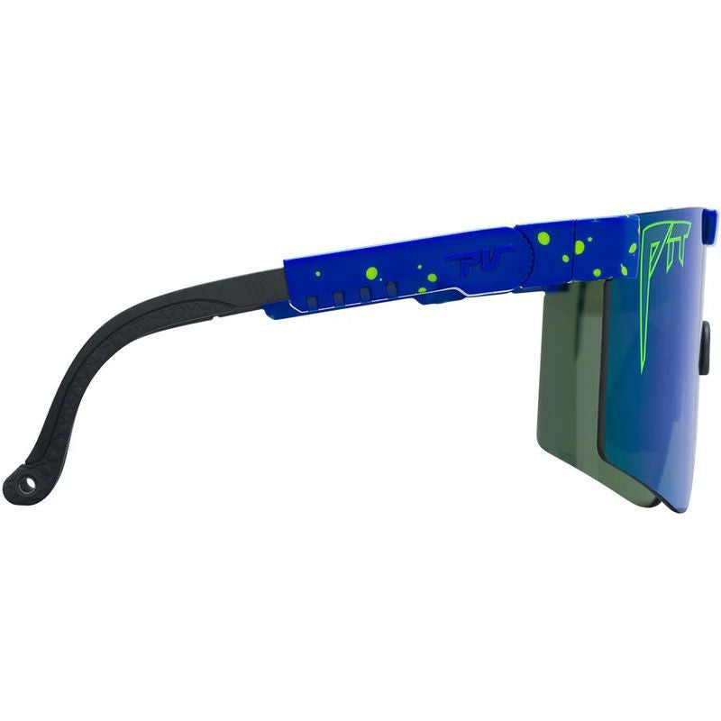 The Originals Narrow, Leonardo Blue Splatter/Blue Green HDPV Mirror Polarised Lenses