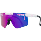 The Originals Wide, LA Brights White Splatter/Pink Purple HDPV Mirror Polarised Lenses