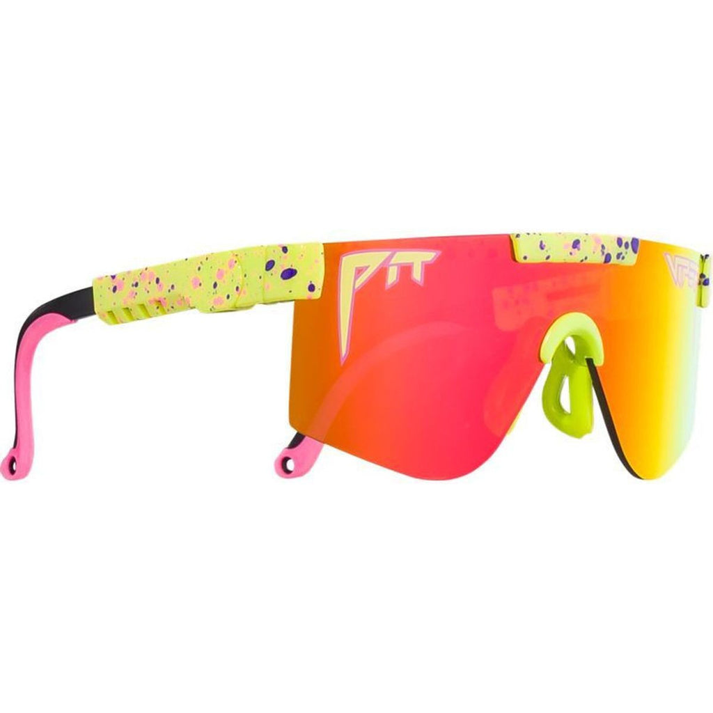 The Pit Viper XS, 1993 Yellow and Red Splatter/Orange Yellow Mirror Lenses