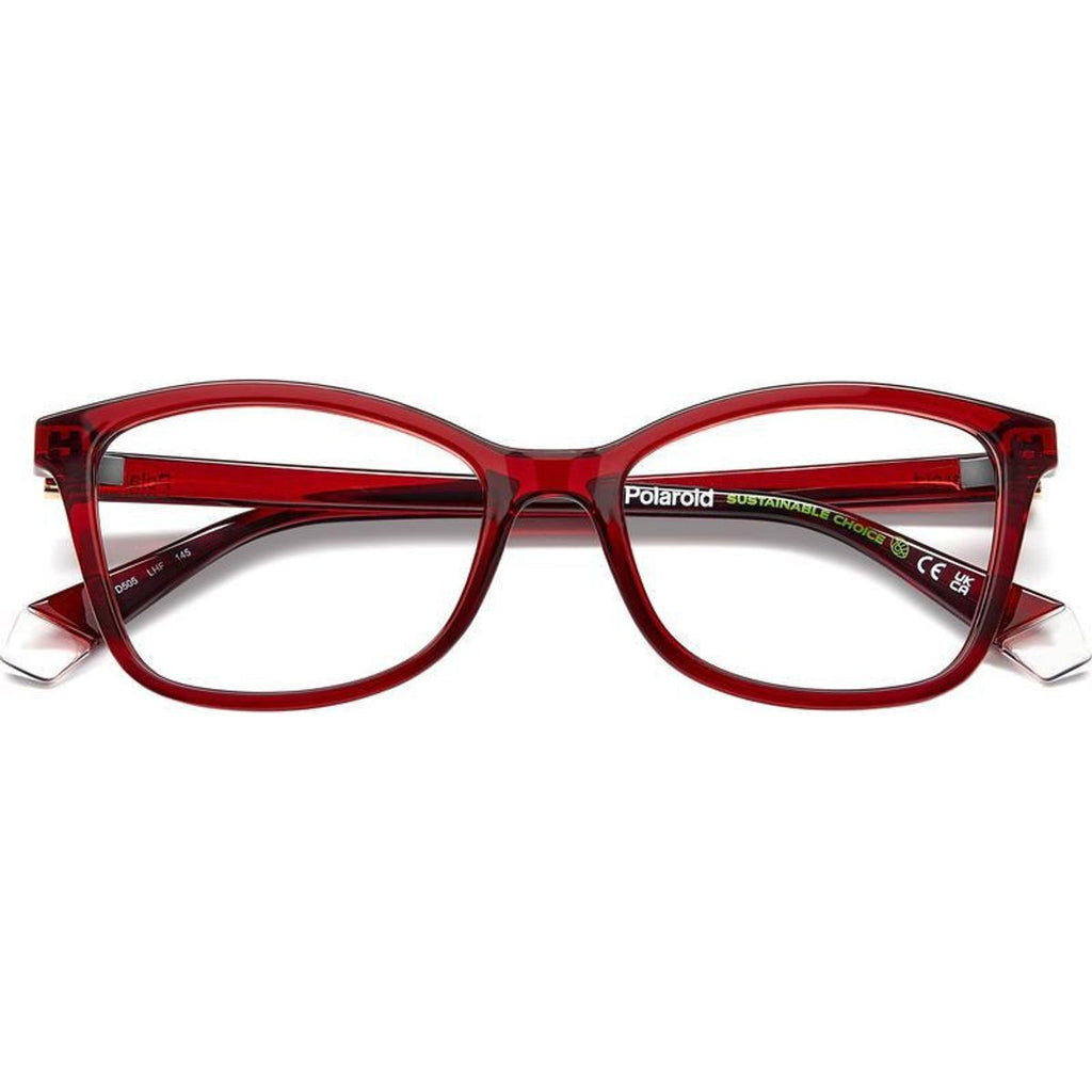PLD D505, Burgundy/Clear Lenses