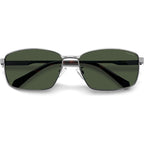 PLD 2137/G/S/X, Matte Ruthenium/Green Polarised Lenses 60 Eye Size