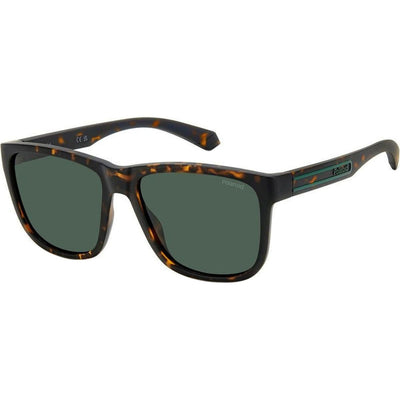 PLD 2155/S, Matte Brown Havana/Green Polarised Lenses