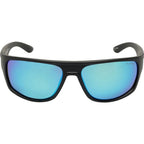 Avenger, Matte Black/Blue Mirror Polarised Lenses