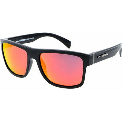 Mobster, Black/Red Mirror Polarised Lenses