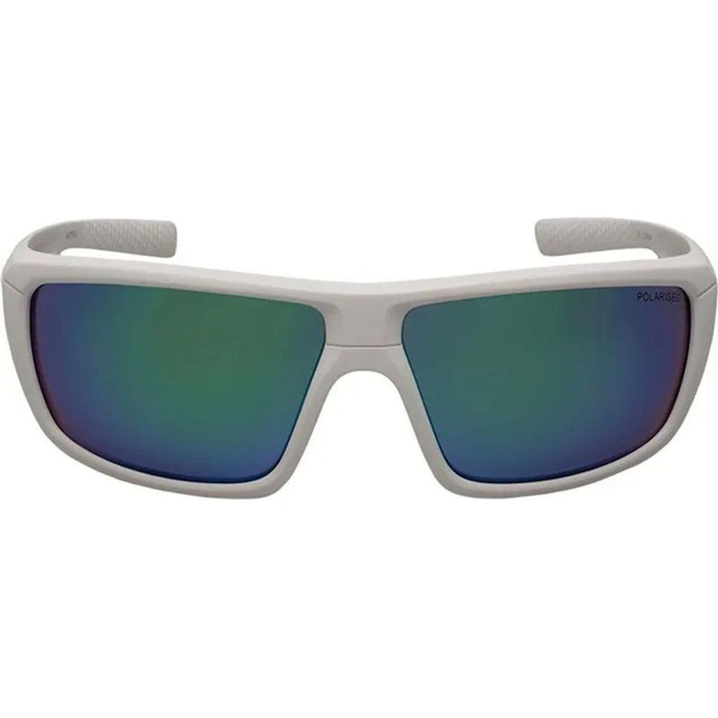 Poseidon, Matte White/Green Mirror Polarised Lenses