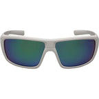 Poseidon, Matte White/Green Mirror Polarised Lenses